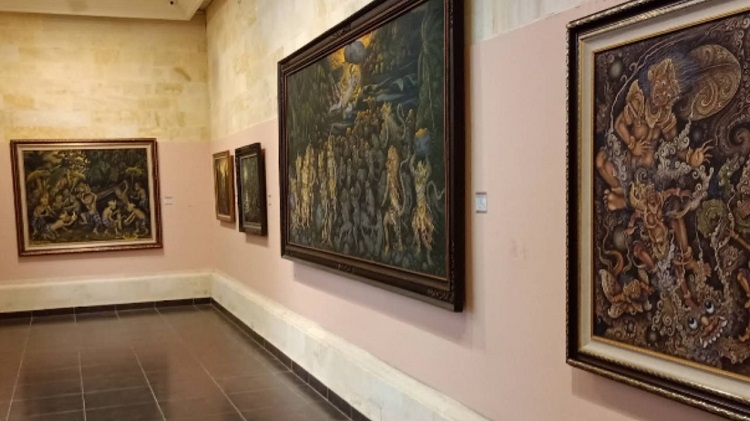 Galeri lukisan klasik Bali Museum Puri Lukisan