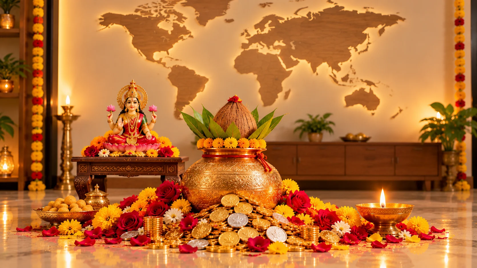 Jadwal dan Waktu Puja Dhanteras 2026 di Berbagai Negara