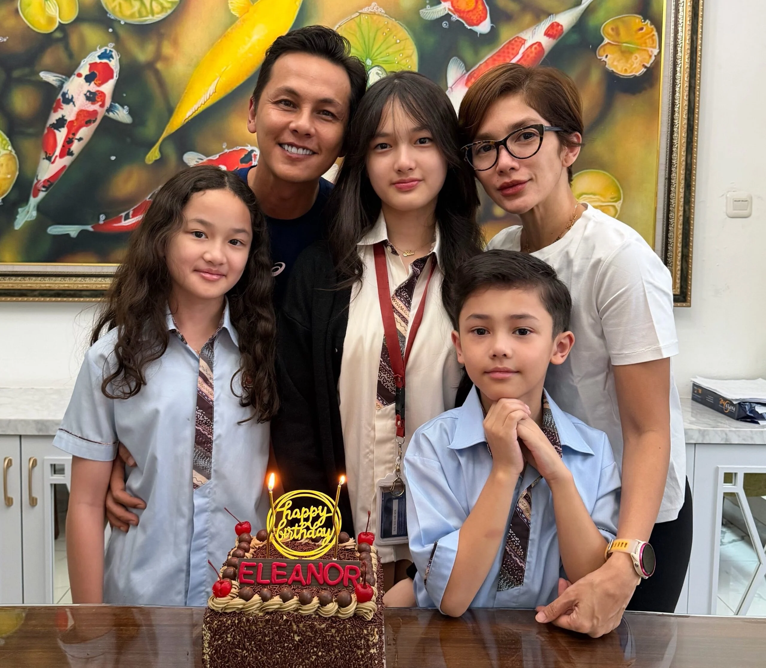 Ussy Sulistiawaty Rayakan Ulang Tahun Ke-14 Shakeela Elea